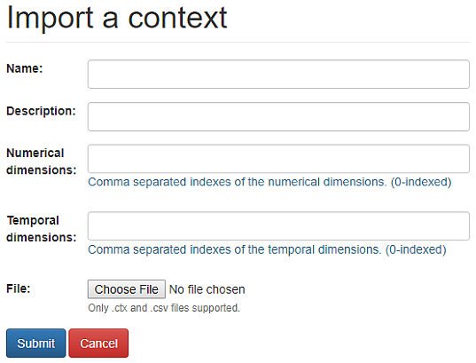 import context form